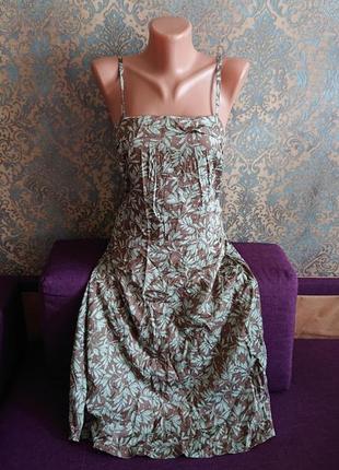 Красивое летнее женское платье сарафан naf naf размер 44/46