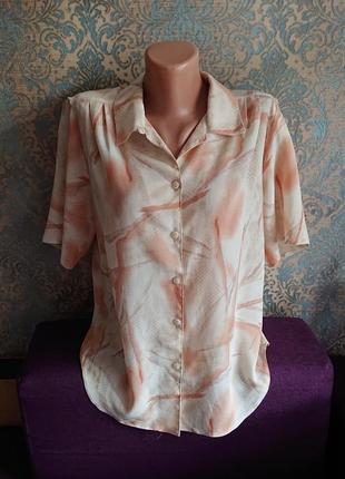 Женская летняя базовая блуза блузка блузочка большой размер ба...