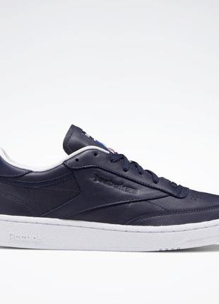 Кроссовки-кеды мужские reebok club c 85 fw7799 (темно-синий, к...