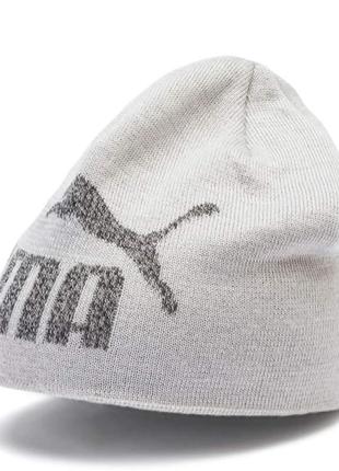 Шапка спортивна puma ess logo beanie 022330 07 (голубий, акрил...