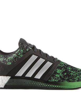 Кросівки чоловічі adidas solar rnr boost aq1915 (чорні c зелен...