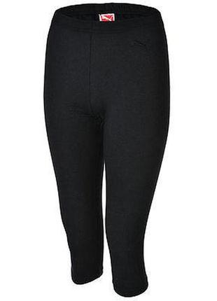 Леггинсы спортивные женские puma 3/4 leggins 827550 01 (черные...