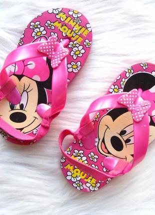 Шлепанцы вьетнамки босоножки disney minnie mouse