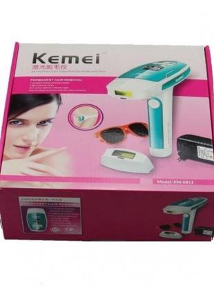 Фотоэпилятор KEMEI TMQ-KM-6813 для удаления волос. Лазерный эп...