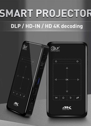 Портативный проектор 4K P09 2 на Android. Мультимедийный проек...