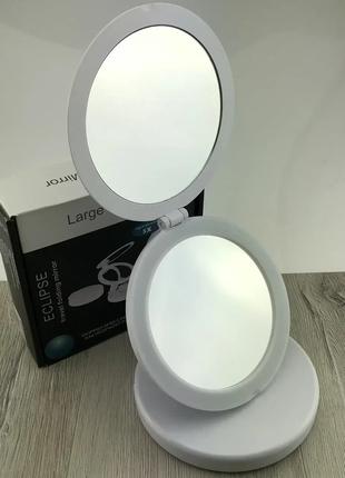 Зеркало для макияжа LED MIRROR W0-29 круглое. Зеркало складное...
