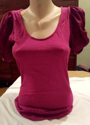 Sale блуза еффектна блузочка кольору марсала express
