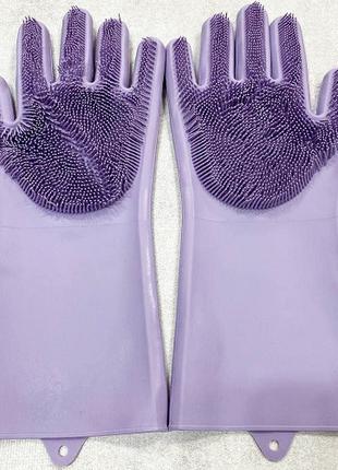 Силиконовые перчатки для мытья и чистки / Силиконовые перчатки...