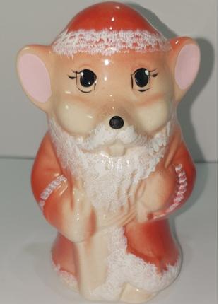 Мышка Дед Мороз / Мышка Дед Мороз 9x6x6 см
