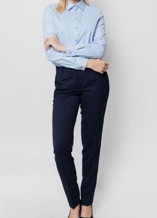 Брюки жіночі сині брюки класичні костюмні брюки m&s- s