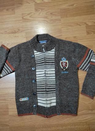 Кофта свитер на молнии жакет 4-6 лет