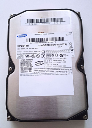 Жесткий диск HDD Samsung SP2514N_ 250Gb_IDE, б\у.