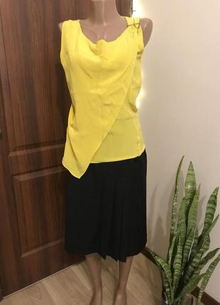Шовкова блузка , шелк , шовк , жовта майка