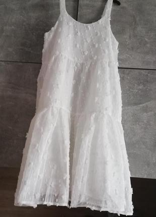 Літня біла сукня, сарафан, плаття на зріст 164 reserved
