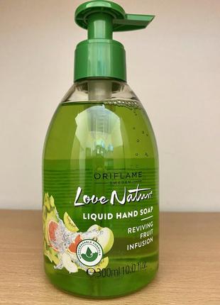 Жидкое мыло для рук love nature «фруктовый микс»