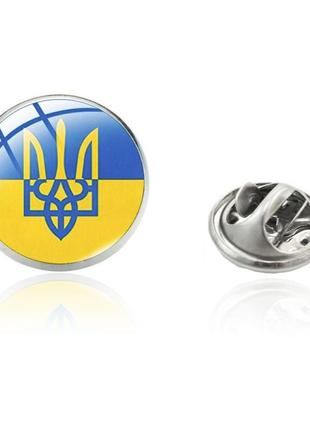 Патріотичний значок пін брошка тризуб герб україни brgv112273