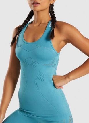 Спортивная фитнес майка gymshark flawless knit tank top vest