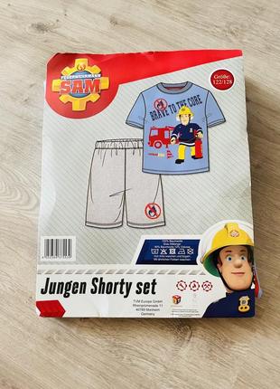 Літній костюм футболка шорти пожежник сем
