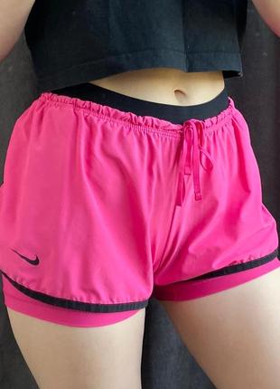 Nike шорти рожеві яскраві неонові найк найки найкі