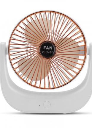 Потужний тихий акумуляторний настільний вентилятор USB Fan Por...