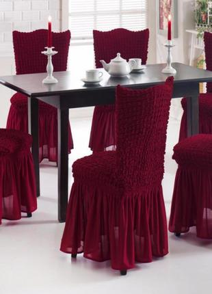 Чехол на стул с юбкой Home Collection Evibu Турция