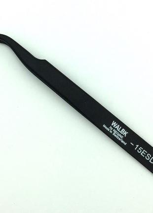 Пинцет изогнутый WALBK 15ESD