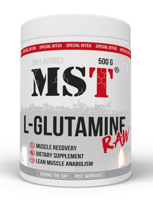 Аминокислота MST Glutamine RAW, 500 грамм