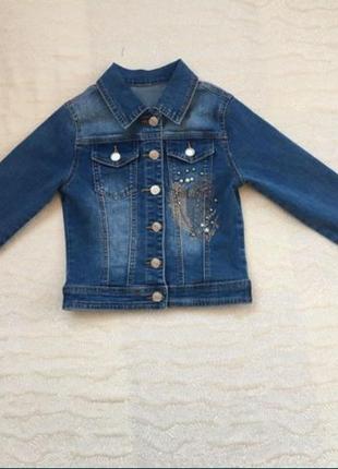 Джинсова куртка джинсовці на дівчинку 140-164