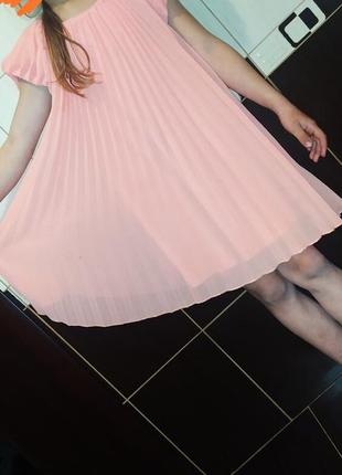 Святкова персикова сукня пліссе palomino ,зріст 134