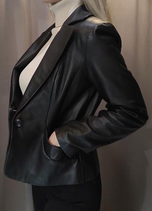 George Collection куртки блейзер жакет пиджак женский кожа шкіра