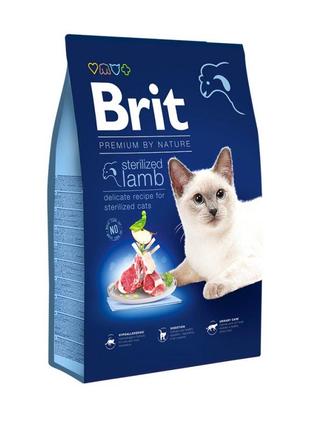 Корм для котов Brit Premium Cat Sterilised Lamb 8кг
