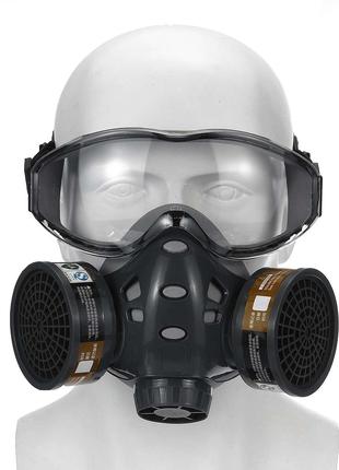 Респиратор маска с угольными фильтрами 8200 полнолицевой