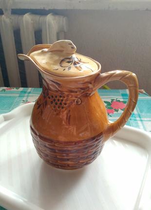 Кувшин керамический большой ваза молочник керамика горшок