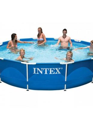 Каркасный семейный круглый бассейн (366*76 см) Intex 28210 New...