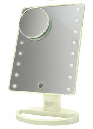 Зеркало косметическое настольное с LED подсветкой Rotex RHC25-...