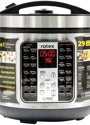 Мультиварка 6 в 1 Rotex RMC401-B Smart Cooking 29 программ 900...