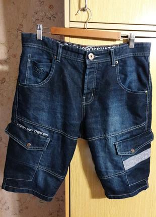 Стильные джинсовые шорты  - карго cross hatch