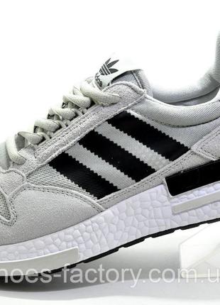 Кроссовки мужские Adidas ZX500 Boost, Серый/Чёрный, купить со ...