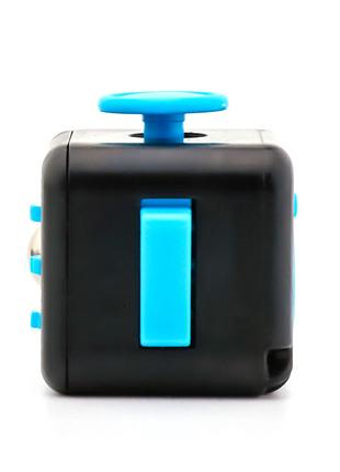 Кубик антистресс Fidget Cube 6213 2.8х2.8 см черный с синим