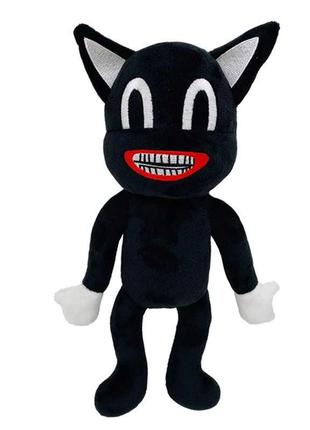 Мягкая игрушка СИРЕНА ГОЛОВА черная кошка 40 СМ
