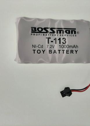 Аккумулятор для детских игрушек Ni-CD АА, 7.2V 1000mAh Bossman...