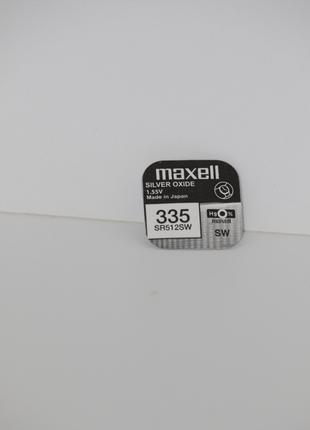 Батарейка для часов Maxell SR512SW (335) 1.55V 5mAh 5.8x1,25mm...