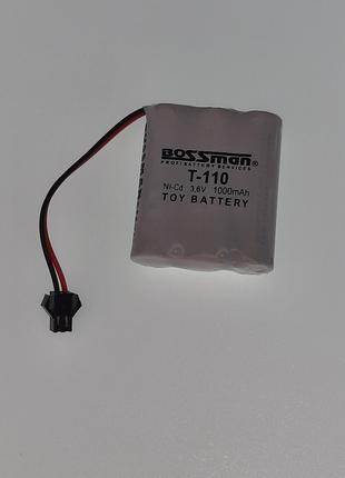 Аккумулятор для детских игрушек Ni-CD АА, 3.6V 1000mAh Bossman...