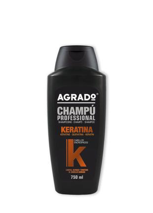 Кератиновый профессиональный шампунь для волос Agrado 750 мл И...