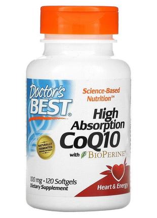Doctor's Best, коензим Q10 з високим ступенем всмоктування, з ...