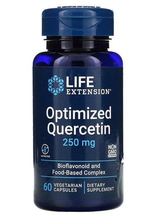 Life Extension, оптимизированный кверцитин, 250 мг, 60 вегетар...