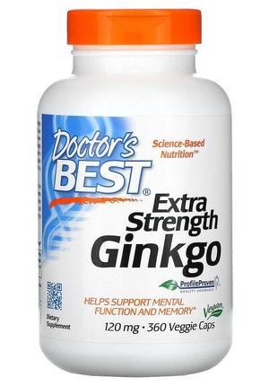 Doctor's s Best, Гінкго з підвищеною силою дії, 120 мг, 360 ро...