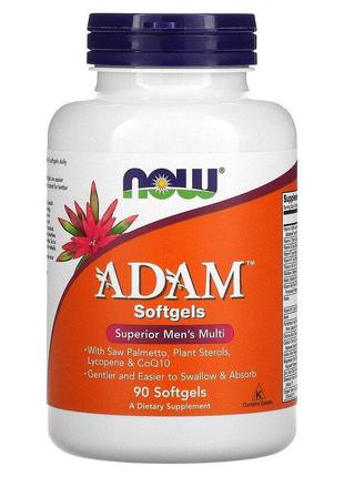 Now Foods, ADAM, ефективні полівітаміни для чоловіків, 90 капсул