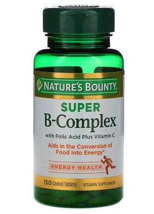 Nature's Bounty, Супер комплекс витаминов В с фолиевой кислото...