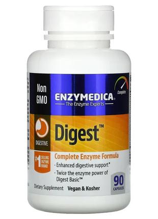 Enzymedica, Digest, повна формула ферментів, 90 капсул
